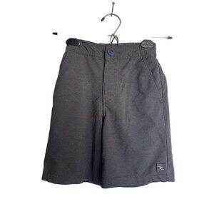 Rip Curl Boys Boardwalk Shorts Size 4 Gray Heathered Pocket Stretch Flat Front